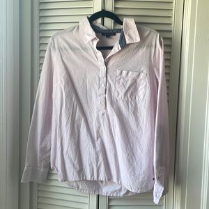 Pink stripped button down